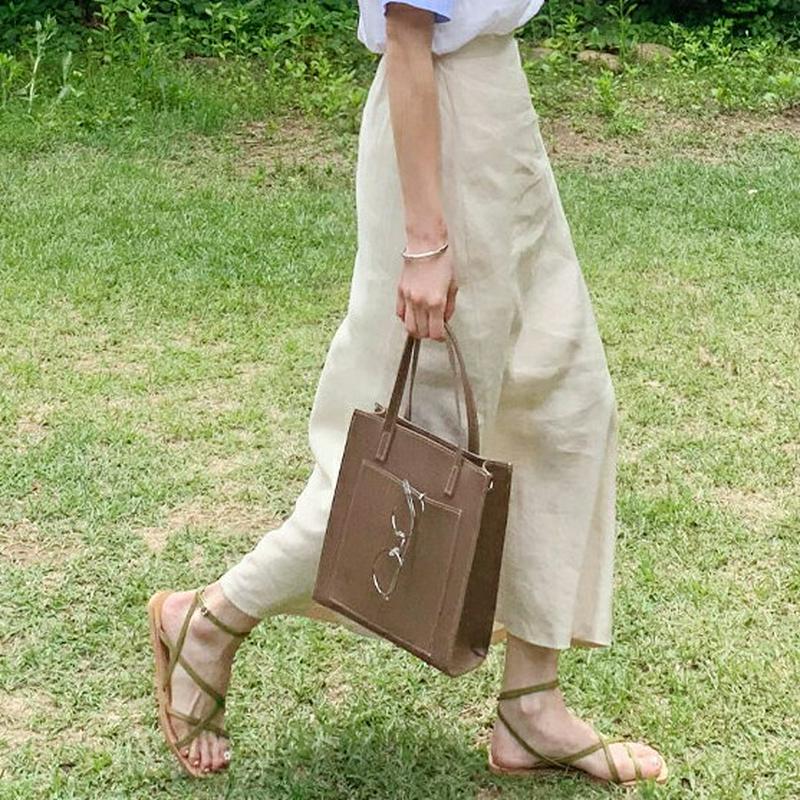 リネン混フレアスカート・全5色・b59510 レディース【sk】【スカート ロング ロングスカート フレア フレアスカート 単色