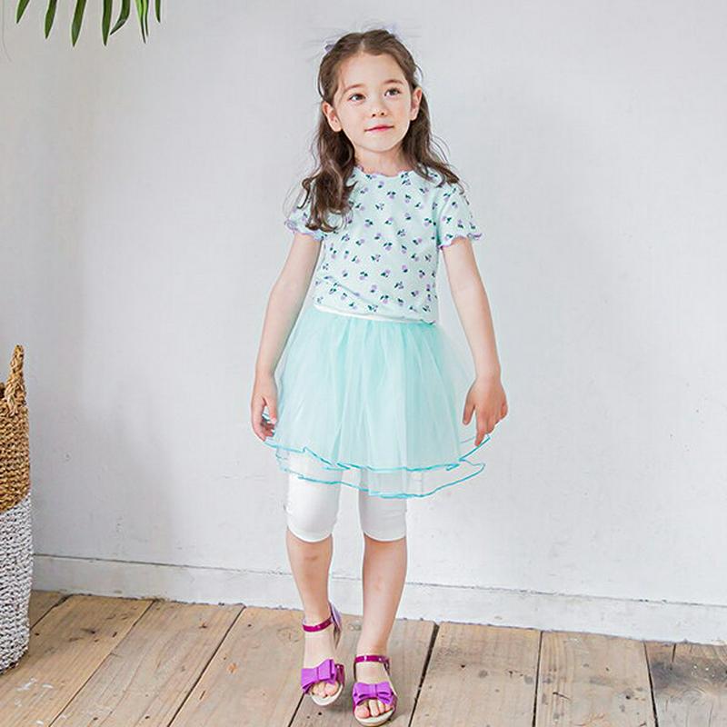 チュチュスカートレギンス(ミント)・p002312 キッズ【3~8才】【pt】【スカートレギンス レギンス スカート チュチュ 