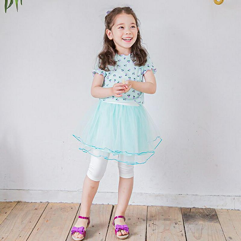 チュチュスカートレギンス(ミント)・p002312 キッズ【3~8才】【pt】【スカートレギンス レギンス スカート チュチュ 