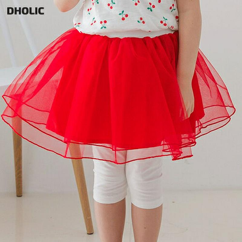 チュチュスカートレギンス(レッド)・p002309 キッズ【3~8才】【pt】【スカートレギンス レギンス スカート チュチュ 