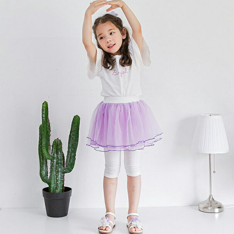 チュチュスカートレギンス(パープル)・p002311 キッズ【3~8才】【pt】【スカートレギンス レギンス スカート チュチュ