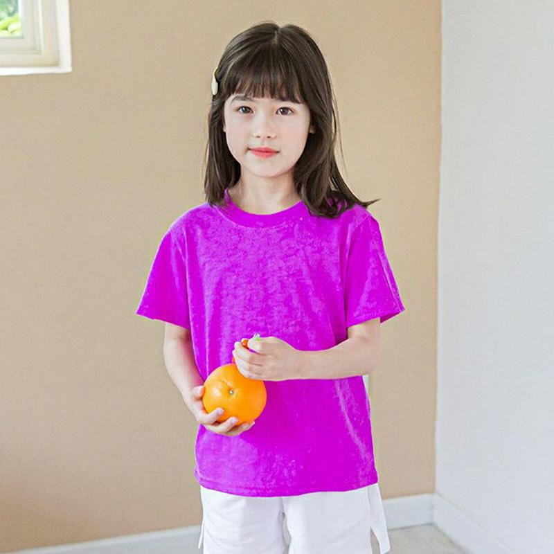スリットスリーブTシャツ・p002411 キッズ【3~8才】【tops】【トップス Tシャツ 半袖 スリット 袖コンシャス 単色 無地 シンプル カジュアル 女の子 子供 こども 子供服 こども服】【KIDS】