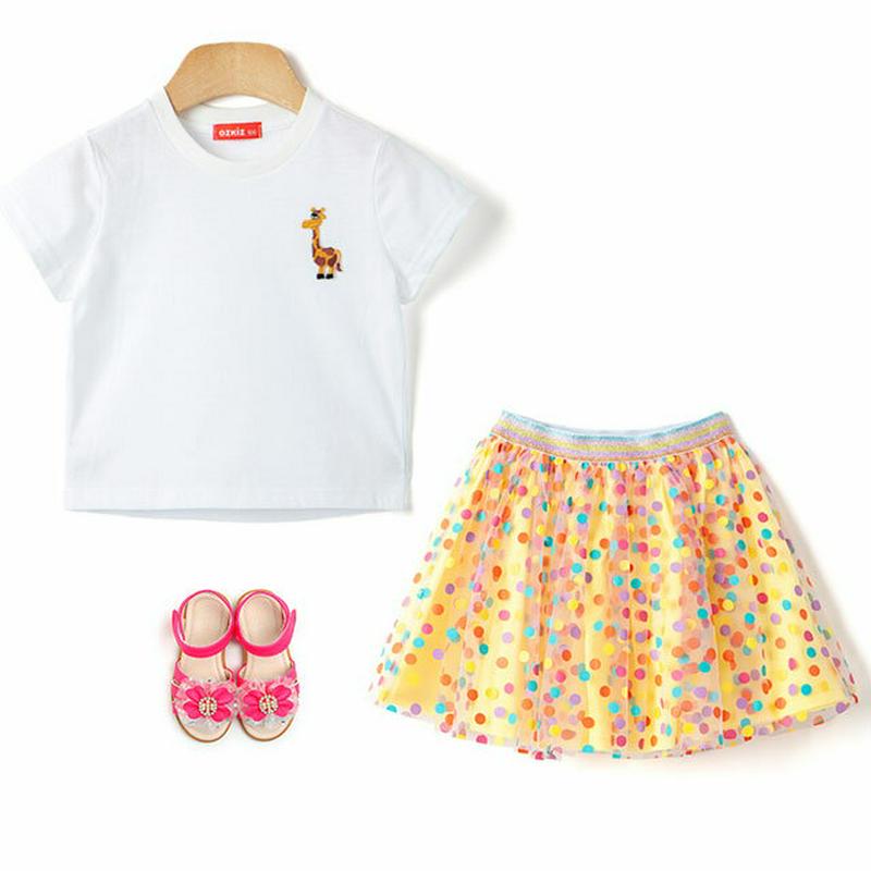 カラフルドットチュールミニスカート・p002259 キッズ【3~8才】【sk】【スカート ミニスカート ショート丈 チュール チュールスカート カラフル ドット 柄 可愛い かわいい 女の子 子供 こども 子供服 こども服】【KIDS】