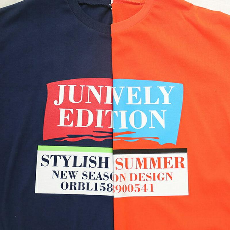 JUNIVELYロゴTシャツ(ディープレッド) p001611 キッズ 【9~17才】【tops】【韓国 ファッション トップス