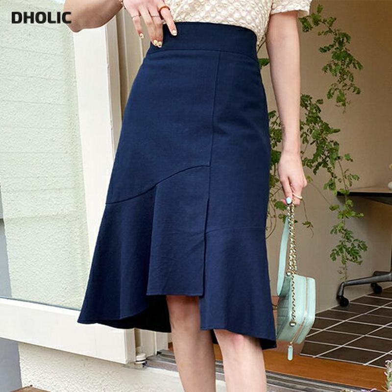 スリットマーメイドスカート・全5色・b56119 レディース【sk】【スカート ミディ丈 ミディスカート マーメイド マーメイド