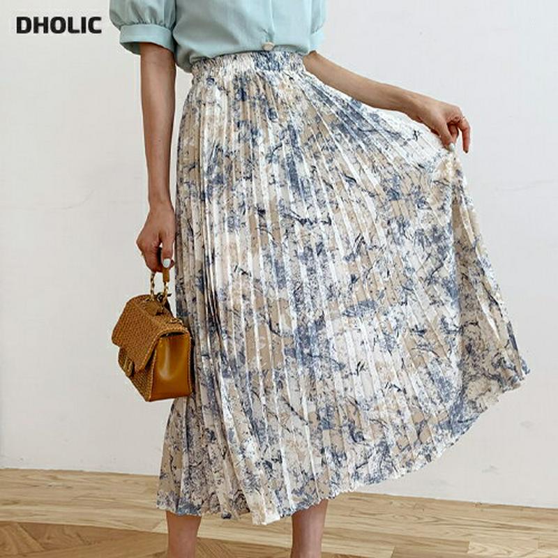 パターンプリーツスカート・全3色・b59443 レディース【sk】【スカート プリーツ プリーツスカート 総柄 モダン ロングス