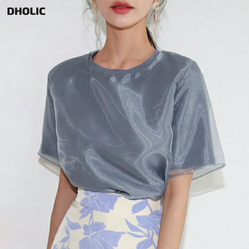 メッシュレイヤードTシャツ・全3色・t59419 レディース【tops】【トップス Tシャツ 半袖 ハーフスリーブ メッシュ レ