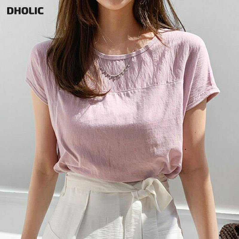 シアーコントラストTシャツ・全6色・b62303 レディース 【tops】【トップス Tシャツ カットソー ショートスリーブ 半