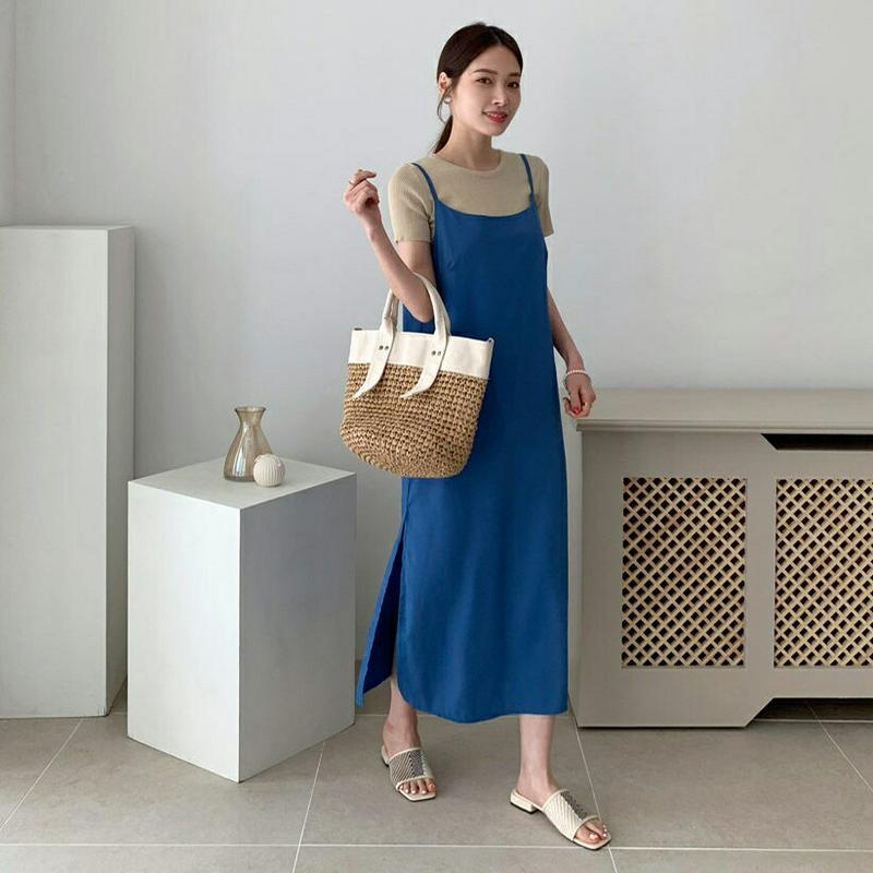 2WAYキャミワンピース・全4色・t62312 レディース 【ops】【ワンピース ロング ロングワンピース キャミソール キャ