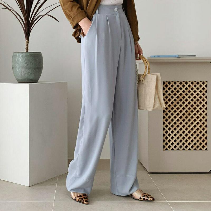 ステッチワイドスラックス・全2色・t62323 レディース 【pt】【ボトムス パンツ ロング ロングパンツ ワイド スラックス