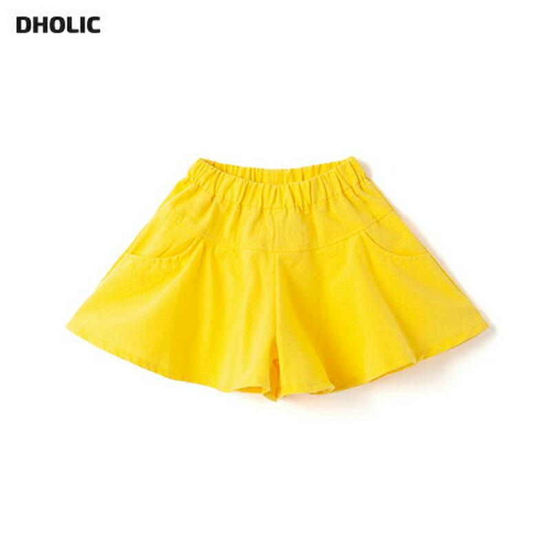 フレアショートパンツ p002258 キッズ 【3~8才】【pt】【韓国 ファッション ボトムス パンツ ショート ハーフ 短パン 半ズボン 無地 ウエストゴム 部屋着 ワンマイルウェア 子供 学生服 ジュニア服 ジュニア 春 夏】【KIDS】
