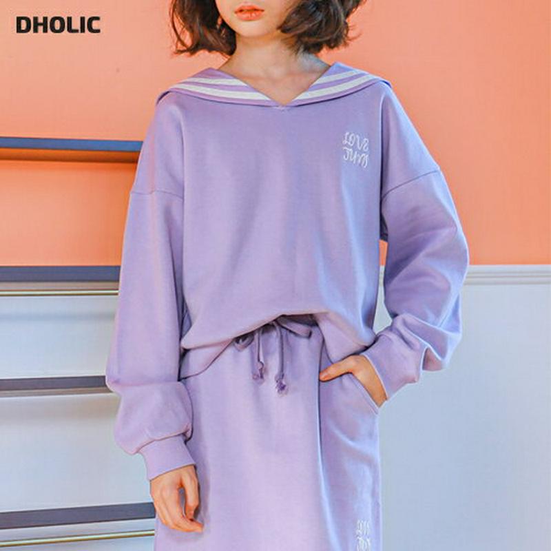 セーラーカラースウェット(パープル)・p000948 キッズ【9~17才】【tops】【トップス スウェット トレーナー セーラ