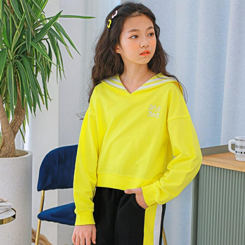 セーラーカラースウェット(ライトイエロー)・p000947 キッズ【9~17才】【tops】【トップス スウェット トレーナー 