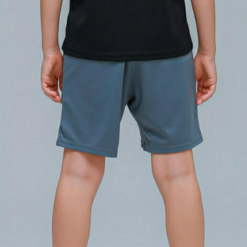 RP01シンプル4分丈パンツ(チャコール)・p001802 キッズ【9~17才】【pt】【パンツ ショートパンツ 短パン ズボン