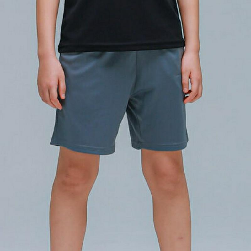 RP01シンプル4分丈パンツ(チャコール)・p001802 キッズ【9~17才】【pt】【パンツ ショートパンツ 短パン ズボン