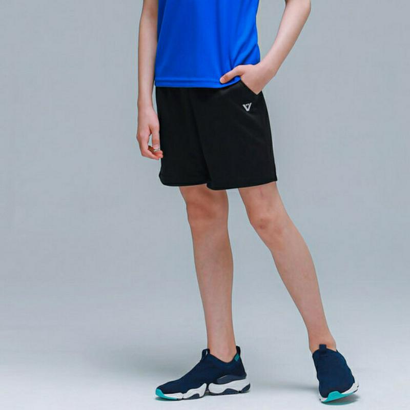 RP01シンプル4分丈パンツ(ブラック)・p001803 キッズ【9~17才】【pt】【パンツ ショートパンツ 短パン ズボン 