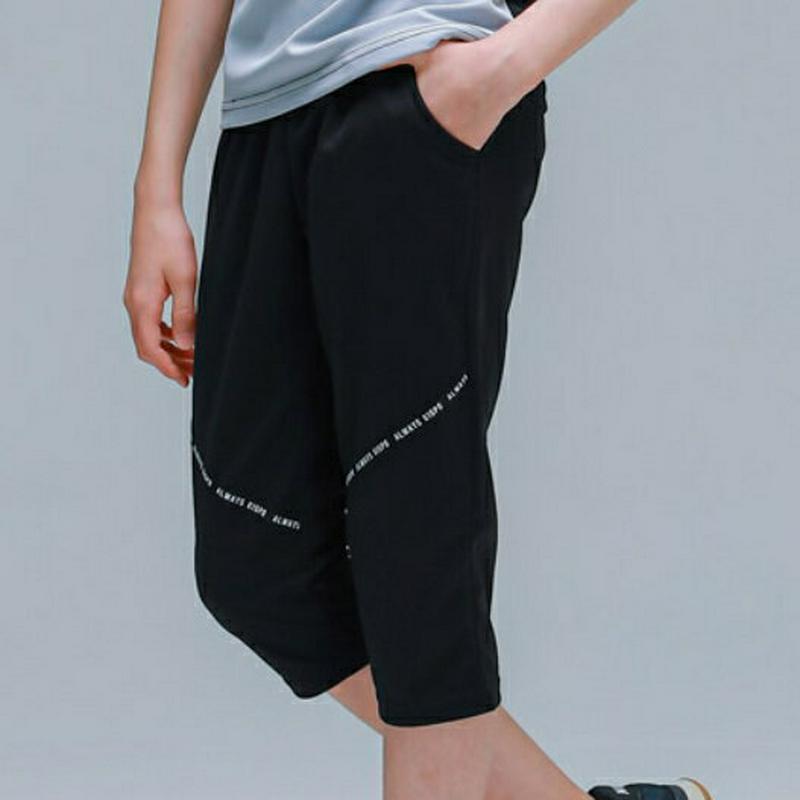 NP06クロップドパンツ(ブラック)・p001808 キッズ【9~17才】【pt】【パンツ ズボン ボトムス クロップド クロッ