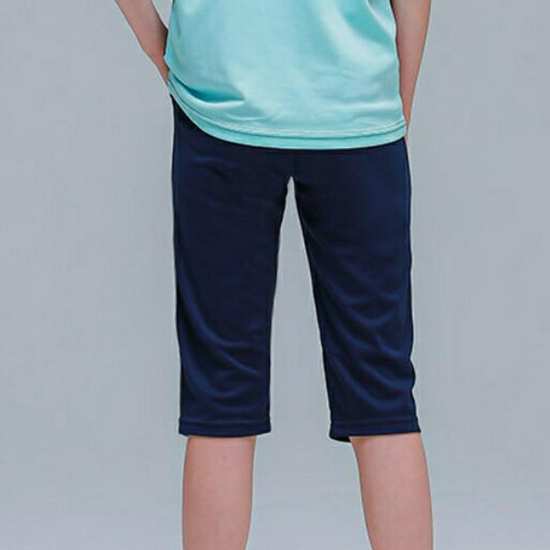 Kロゴ7分丈パンツ(ネイビー)・p001918 キッズ【9~17才】【pt】【パンツ 七分丈 7分丈 ボトムス ズボン ロゴ カ