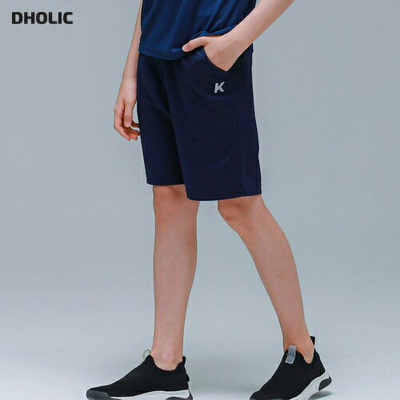 Kロゴハーフパンツ(ネイビー)・p001902 キッズ【9~17才】【pt】【パンツ ハーフパンツ 半ズボン ボトムス ズボン 