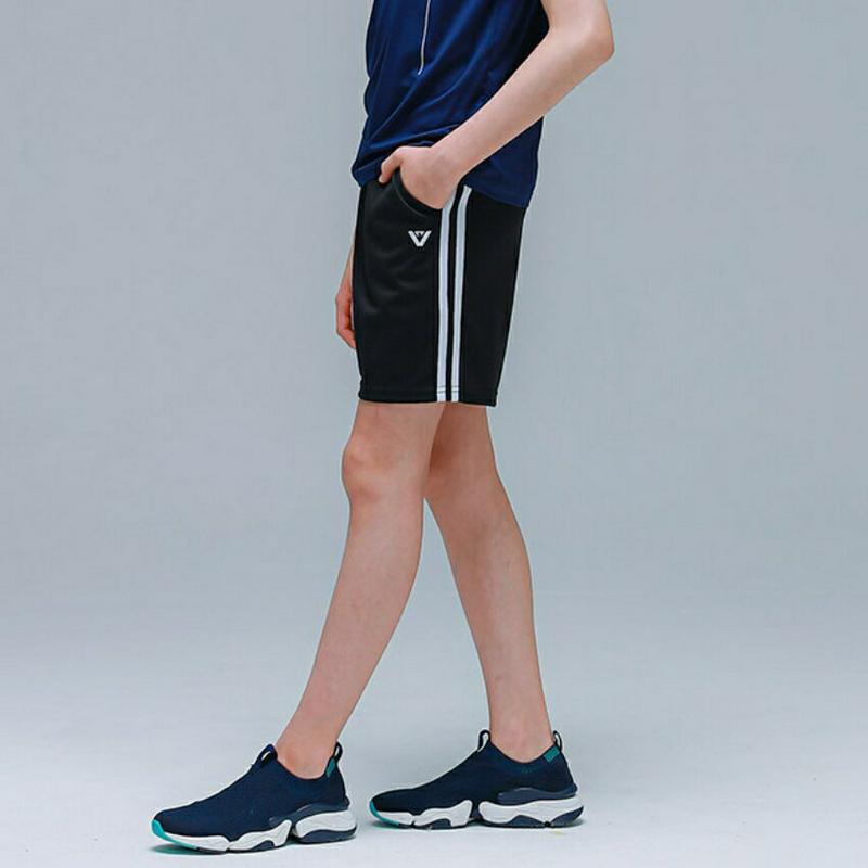 ダブルライン4分丈パンツ・p001904 キッズ【9~17才】【pt】【パンツ ショートパンツ 短パン サイドライン ラインパン