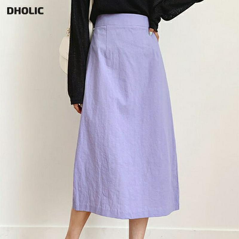 パステルHラインスカート・全3色・t55615 レディース【sk】【スカート ロング ロングスカート Hライン パステル 単色 