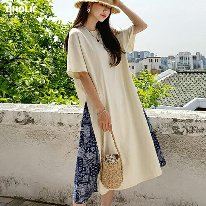 サイドペイズリーワンピース・全2色・t55609 レディース【ops】【ワンピース　ロング ロングワンピース ペイズリー バンダ