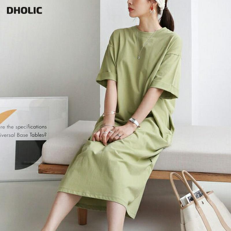 ロールアップワンピース・全3色・b62277 レディース【ops】【ワンピース ロング ロングワンピース 半袖 ハーフスリーブ 