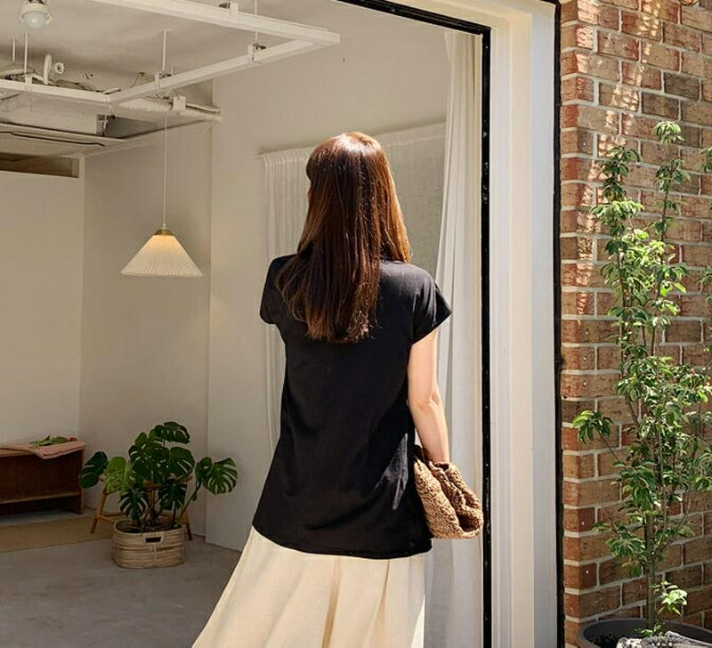 ショートスリーブTシャツ・全4色・b62227 レディース【tops】【トップス Tシャツ ショートスリーブ 単色　無地 シンプ