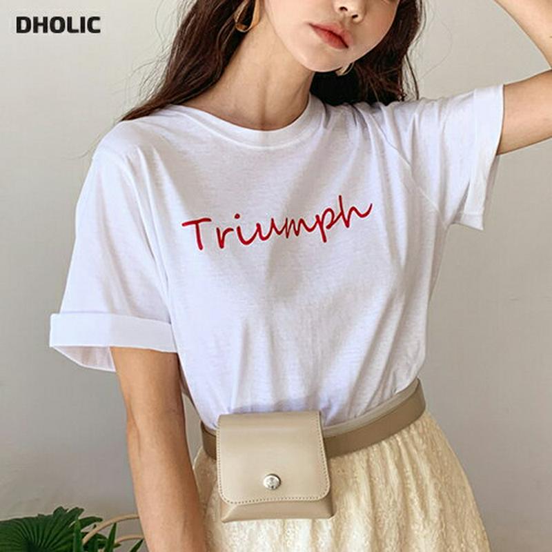 レタリング半袖Tシャツ・全4色・t59345 レディース【tops】【トップス Tシャツ 半袖 ロゴ レタリング ロゴT カジュ