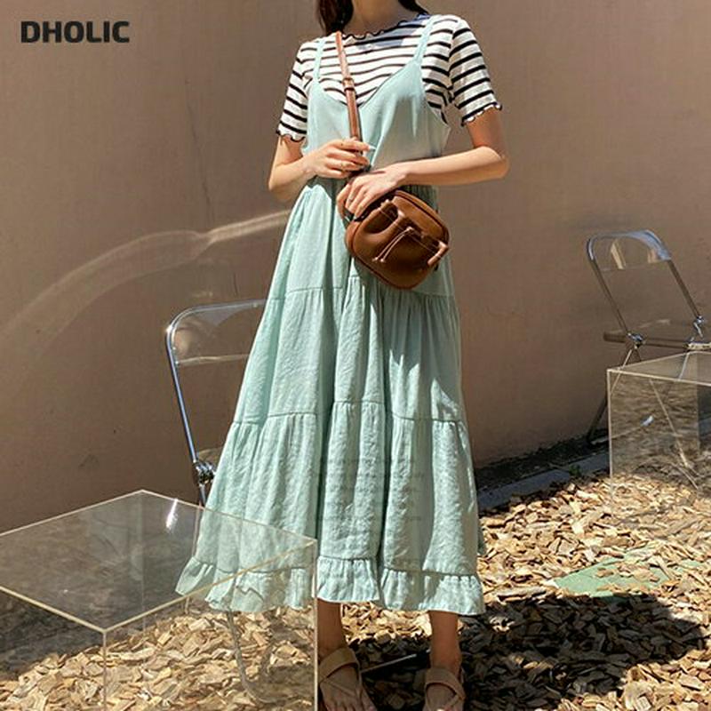 ティアードキャミワンピース・全3色・t59354 レディース【ops】【ワンピース ロング ロングワンピース キャミソールワンピ