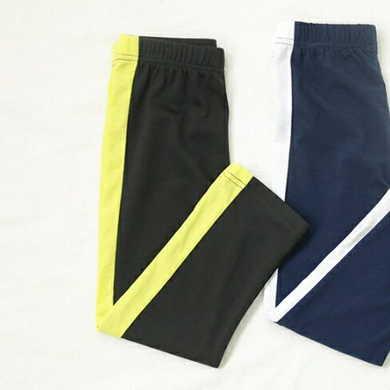 サイドラインレギンス(ブラック)・p002055 キッズ【9~17才】【pt】【レギンス パンツ ズボン ボトムス サイドライン