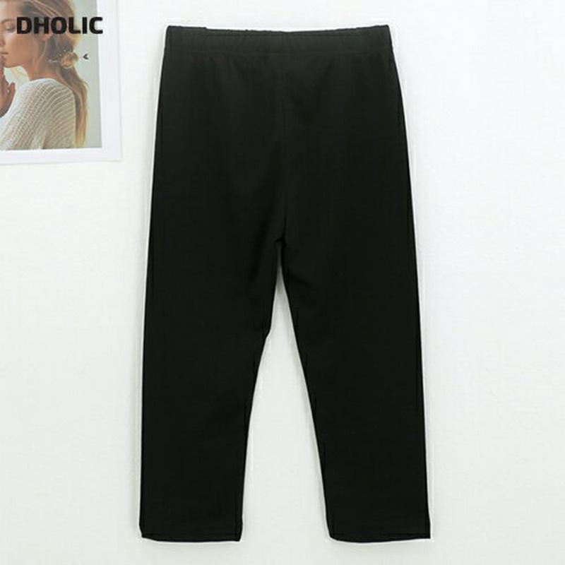 NL03シンプルレギンス(ブラック)・p002047 キッズ【9~17才】【pt】【パンツ ズボン ボトムス レギンス 単色 無