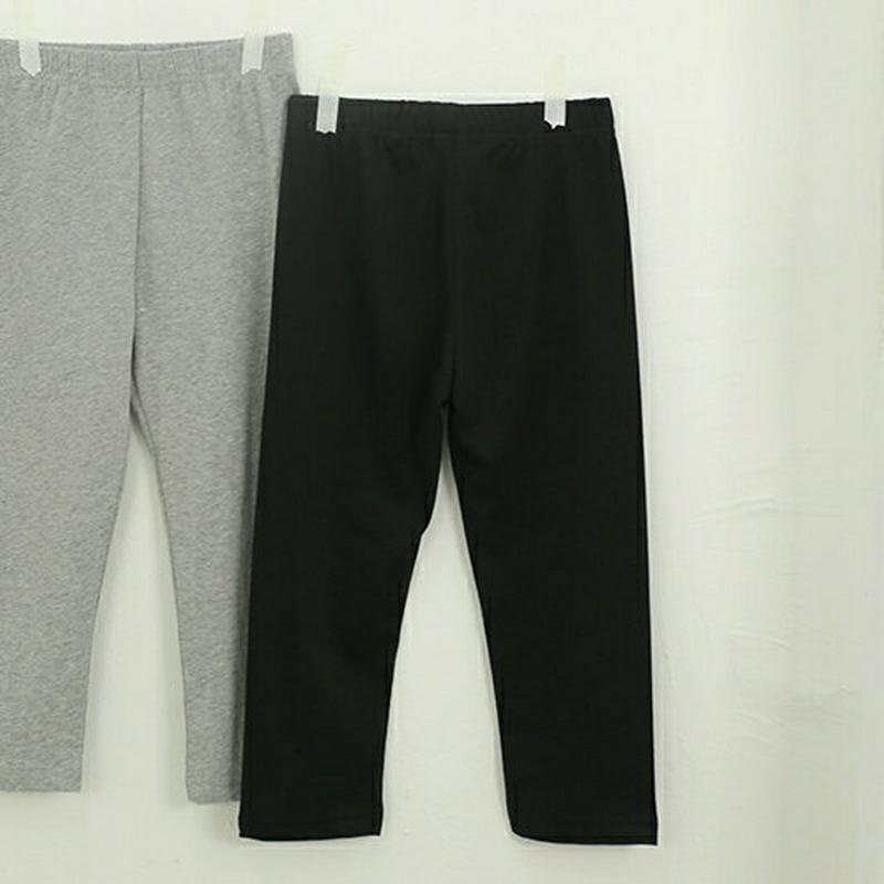 NL03シンプルレギンス(ブラック)・p002047 キッズ【9~17才】【pt】【パンツ ズボン ボトムス レギンス 単色 無