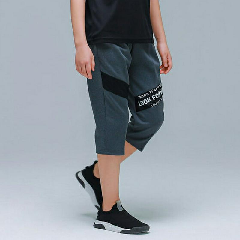 NP05クロップドパンツ(ブラック)・p001699 キッズ【9~17才】【pt】【パンツ ズボン ボトムス 半端丈 カジュアル