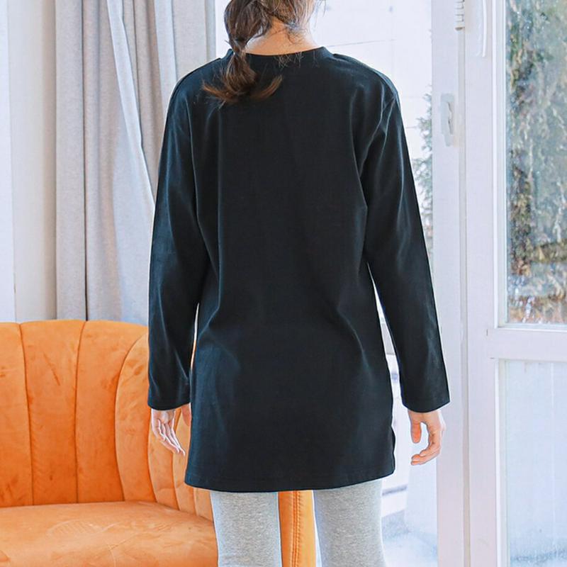 NT01ルーズロングTシャツ(ホワイト) p001012 キッズ 【9~17才】【tops】【韓国 ファッション トップス Tシ