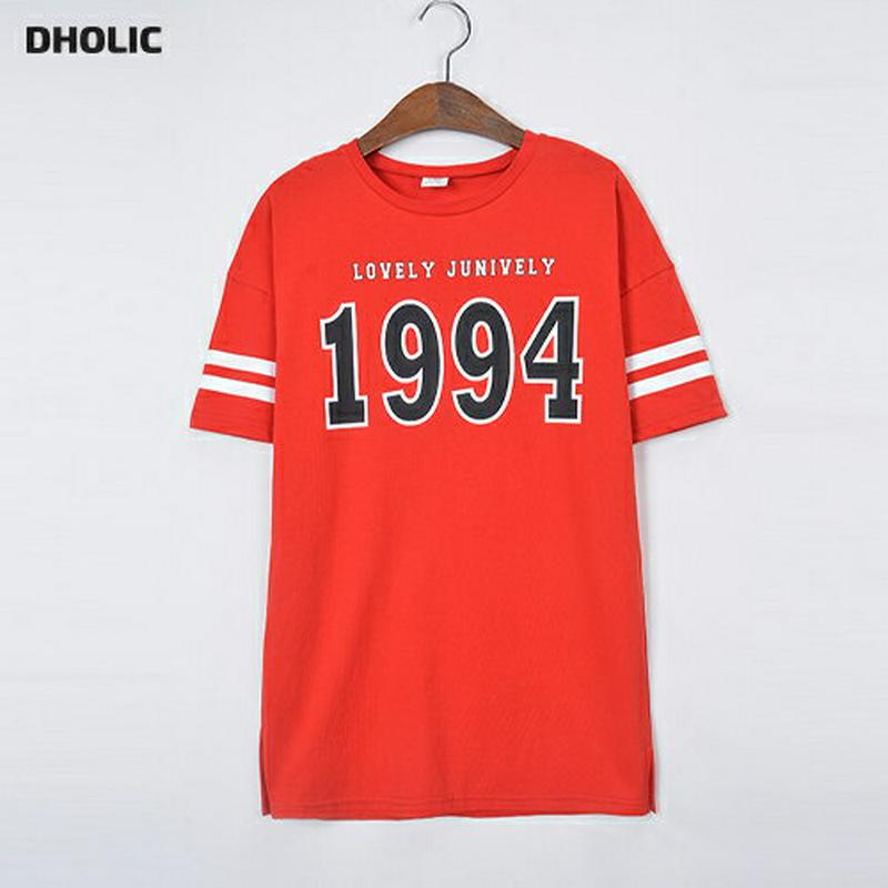 1994ロゴ半袖Tシャツ(レッド) p001610 キッズ 【9~17才】【tops】【韓国 ファッション トップス Tシャツ 