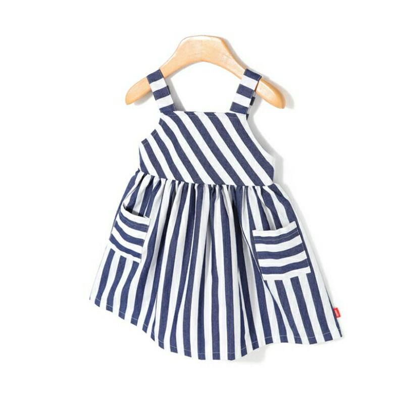 ストライプスリーブレスワンピース p002234 キッズ 【3~8才】【ops】【韓国 ファッション ワンピース ミディワンピース 膝丈 膝上 フレア Aライン ノースリーブ スリーブレス ストライプ 女の子 ジャンパースカート 子供 乳幼児 春 夏】【KIDS】