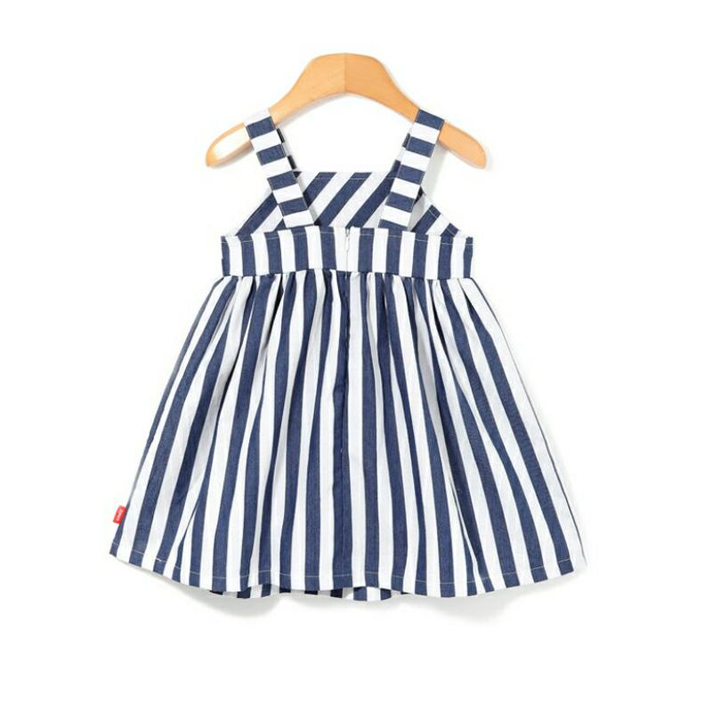 ストライプスリーブレスワンピース p002234 キッズ 【3~8才】【ops】【韓国 ファッション ワンピース ミディワンピース 膝丈 膝上 フレア Aライン ノースリーブ スリーブレス ストライプ 女の子 ジャンパースカート 子供 乳幼児 春 夏】【KIDS】