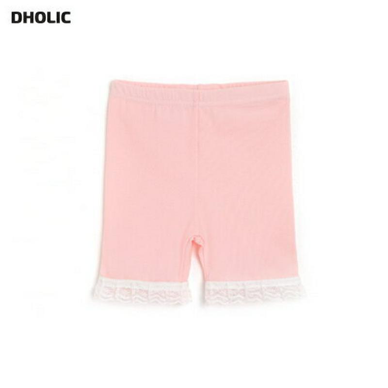 レースハーフレギンス p002159 キッズ 【3~8才】【pt】【韓国 ファッション ボトムス レギンス パンツ ハーフ ショート レース 無地 ストレッチ 伸びる 女の子 子供 子供服 子供用 乳幼児 春 夏】【KIDS】
