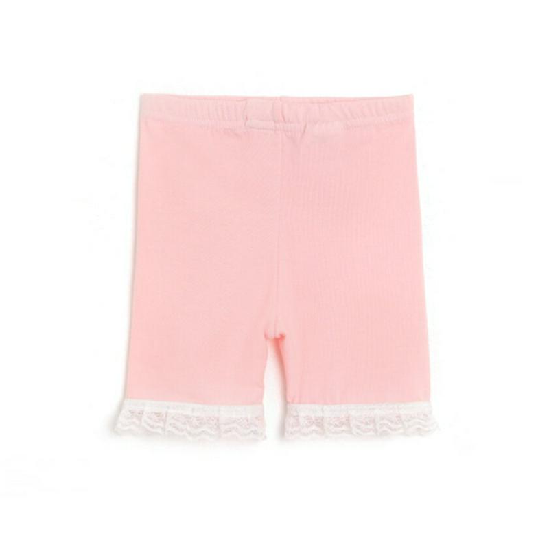 レースハーフレギンス p002159 キッズ 【3~8才】【pt】【韓国 ファッション ボトムス レギンス パンツ ハーフ ショート レース 無地 ストレッチ 伸びる 女の子 子供 子供服 子供用 乳幼児 春 夏】【KIDS】