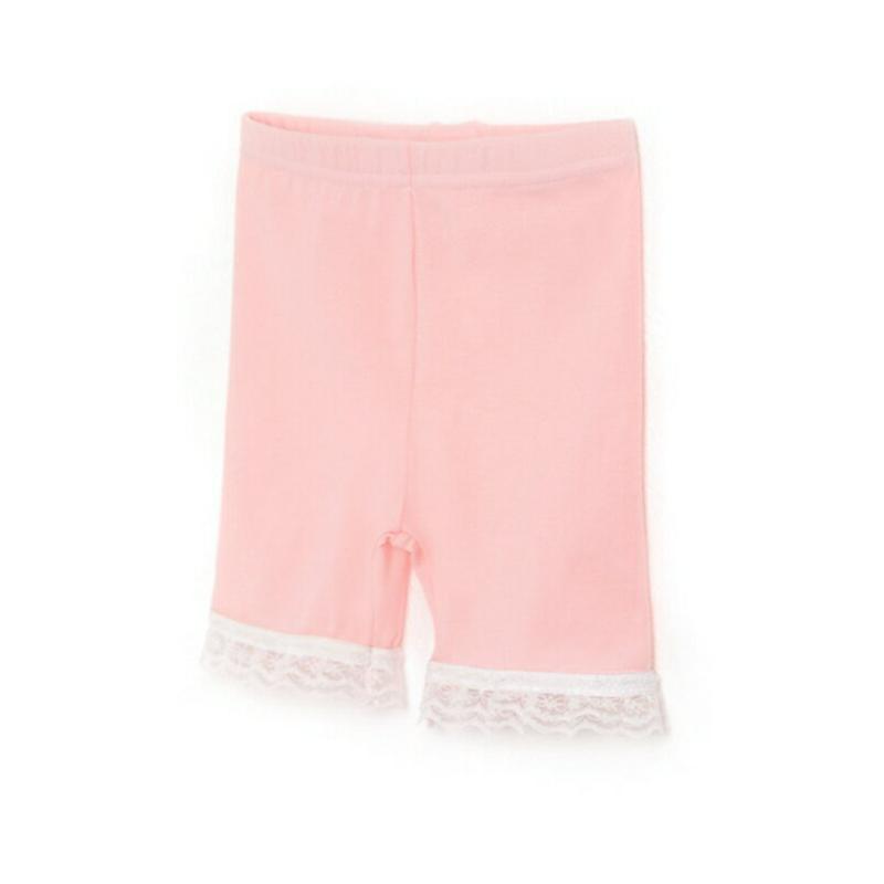 レースハーフレギンス p002159 キッズ 【3~8才】【pt】【韓国 ファッション ボトムス レギンス パンツ ハーフ ショート レース 無地 ストレッチ 伸びる 女の子 子供 子供服 子供用 乳幼児 春 夏】【KIDS】