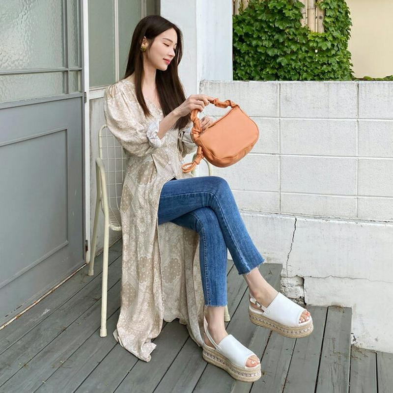 ストラップ付ペイズリーワンピース・全2色・t62203 レディース【ops】【ワンピース ロング ロングワンピース 長袖 ペイズ