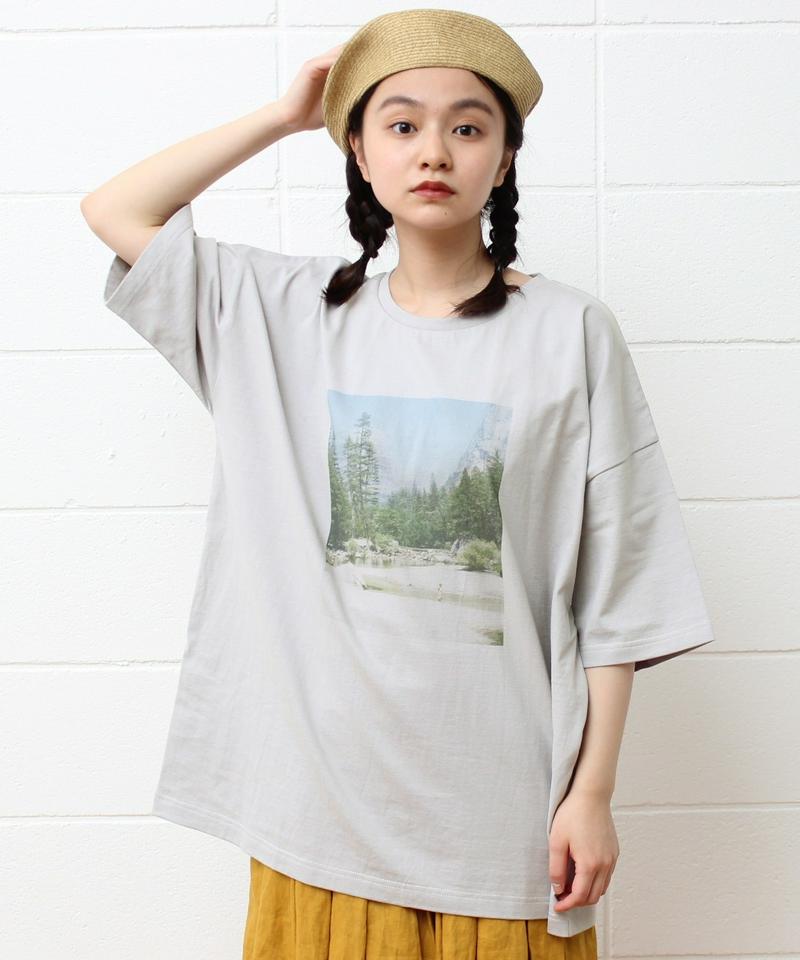 mat フォトプリントビッグTシャツ*yosemite（mat quotidien）