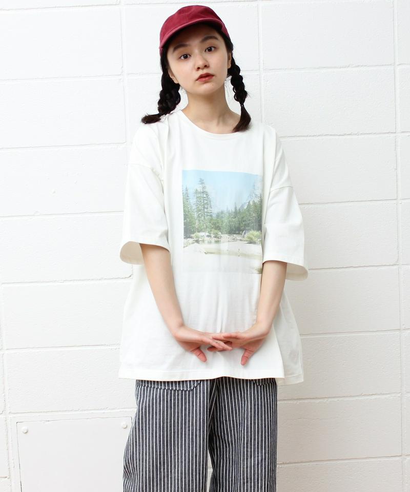 mat フォトプリントビッグTシャツ*yosemite（mat quotidien）