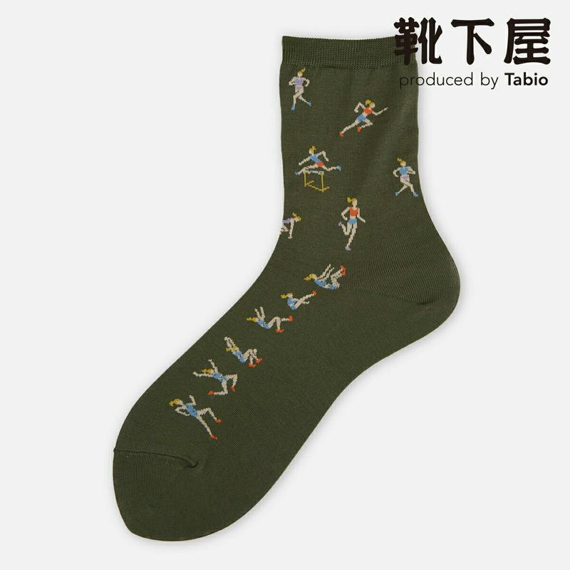 【あす楽】【Tabio】 TRACK AND FIELD柄ショートソックス / 靴下屋 靴下 タビオ くつ下 陸上 ショート レ