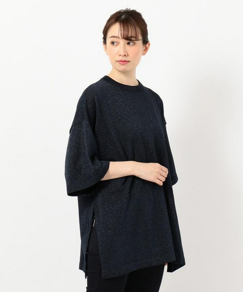 【洗える！】ルーレックスプレーテッド ニット