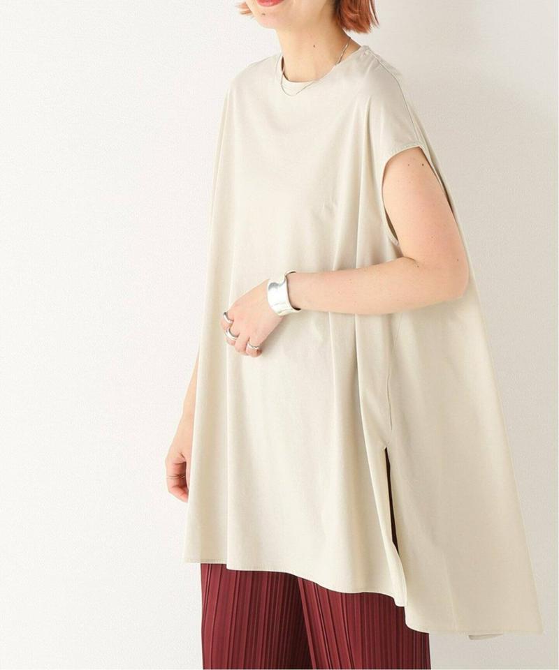 《追加》【NEU】シルキーコットンノースリーブポンチョTシャツ◆2（JOURNAL STANDARD）