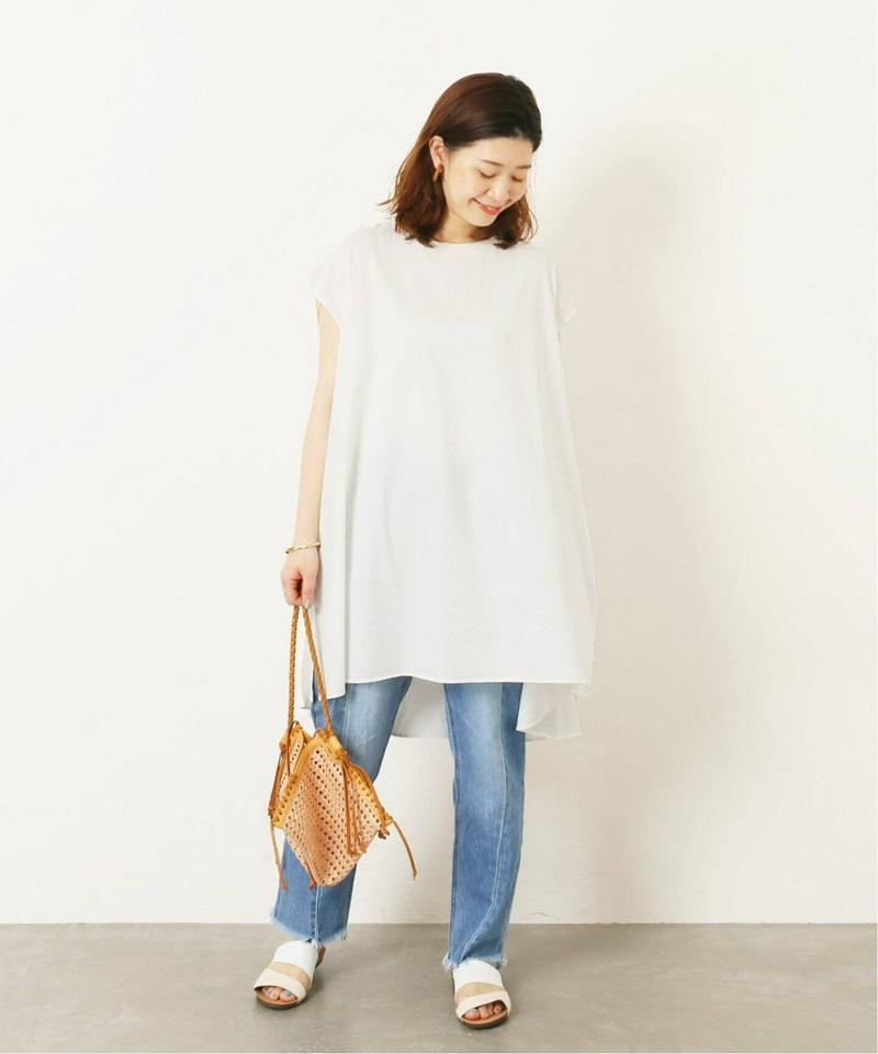 《追加》【NEU】シルキーコットンノースリーブポンチョTシャツ◆2（JOURNAL STANDARD）