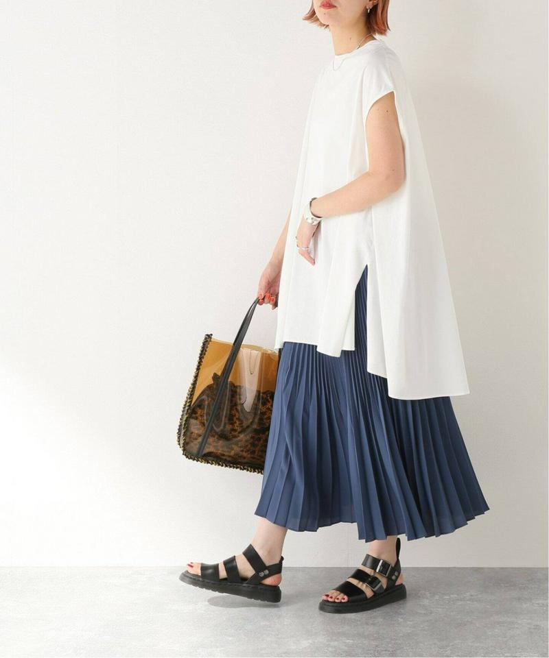 《追加》【NEU】シルキーコットンノースリーブポンチョTシャツ◆2（JOURNAL STANDARD）