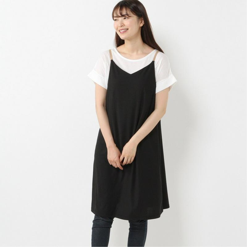 別々にも着られる◎キャミソールワンピとＴシャツのアンサンブル
